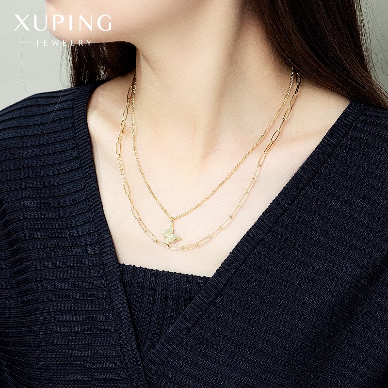 Dây Chuyền Nữ 2 Sợi, Phong Cách Cá Tính Hàn Quốc - XPDC01