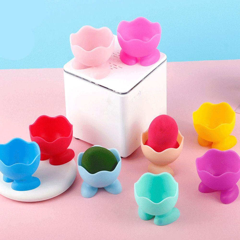 OCEANMAP Giá Đỡ Mút Trang Điểm Bằng Silicone Hình Quả Trứng Tiện Dụng