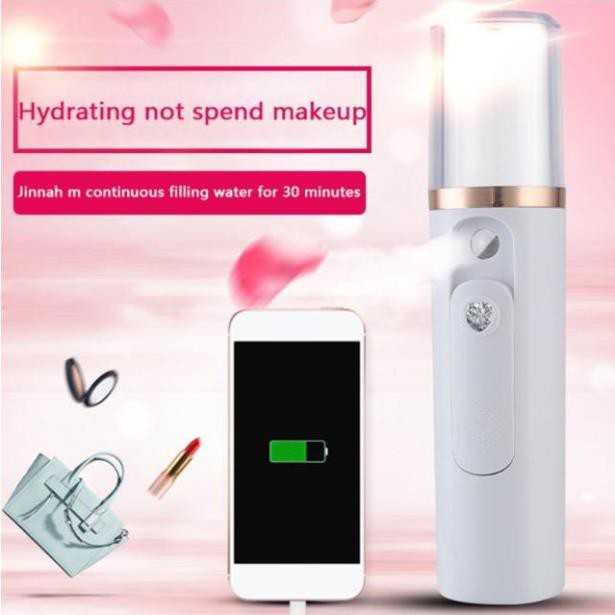 Máy xịt khoáng mini Crytal Golden chip sạc Nhật Bản - ASTA STORE