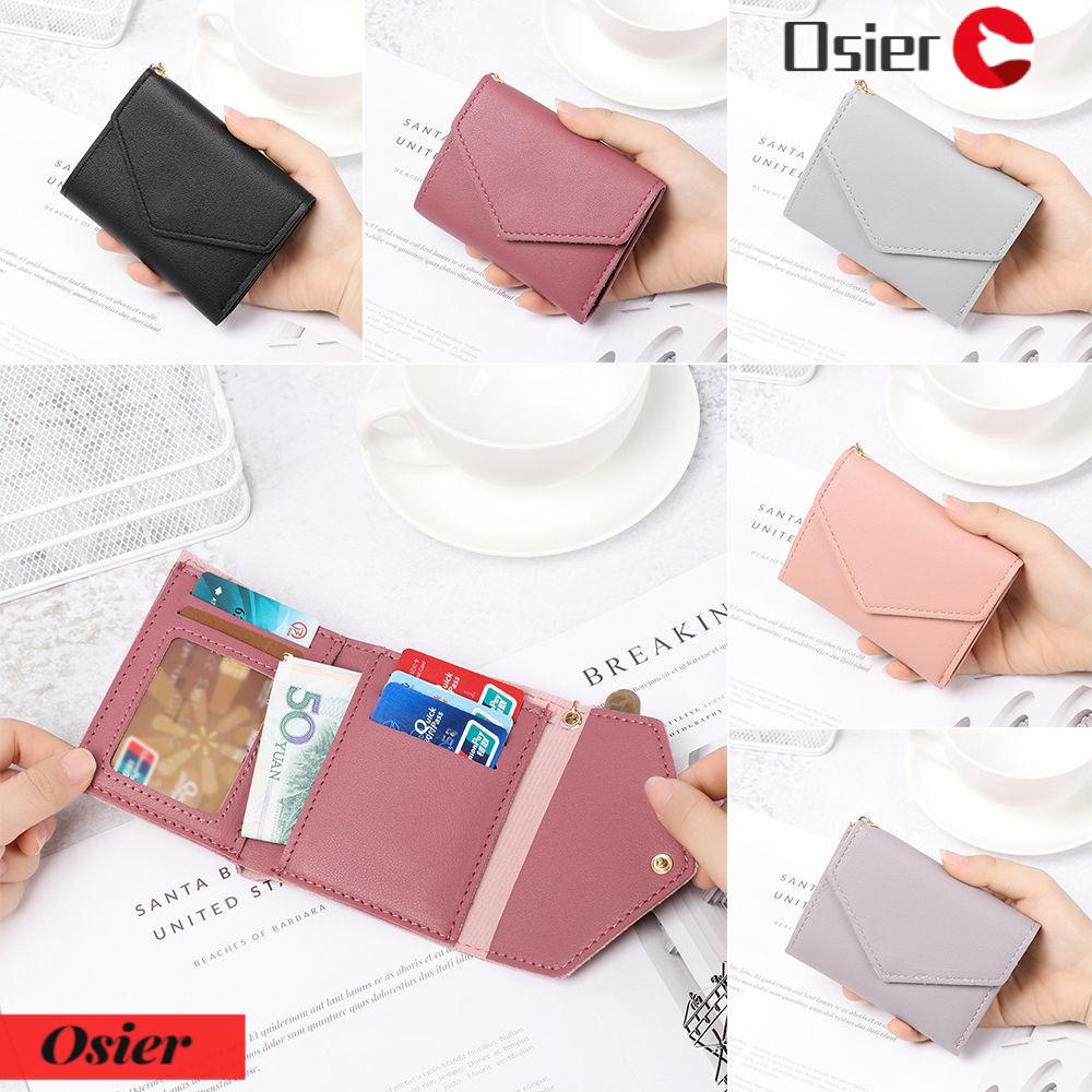 Ví Da PU Dáng Ngắn Phối Tua Rua OSIER1 Thời Trang Cho Nữ