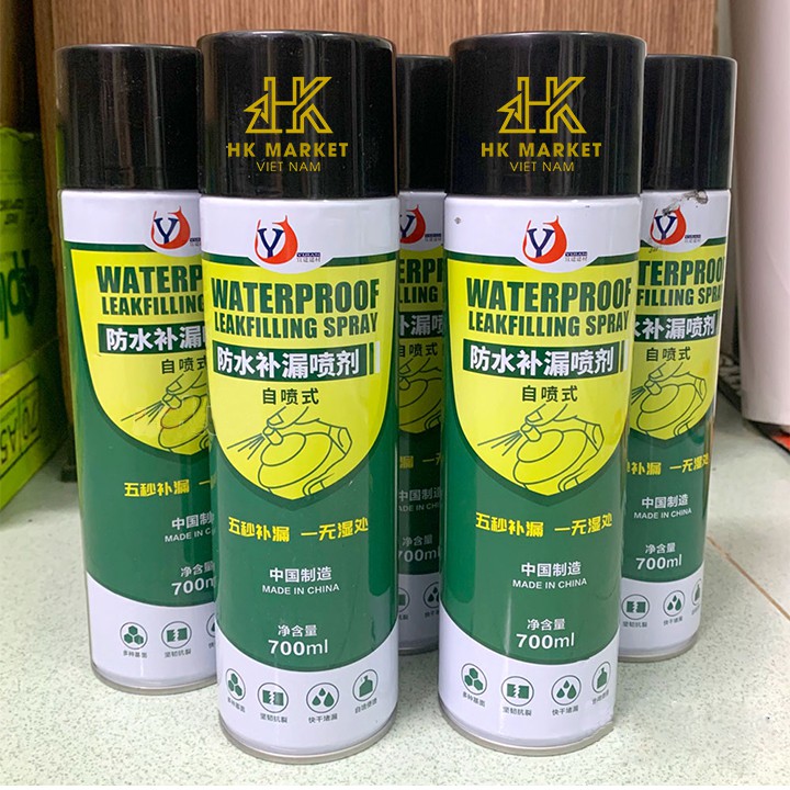 Bình Xịt Chống Thấm Dột Đa Năng Siêu Bám Dính Waterproof 450ml - 700ml