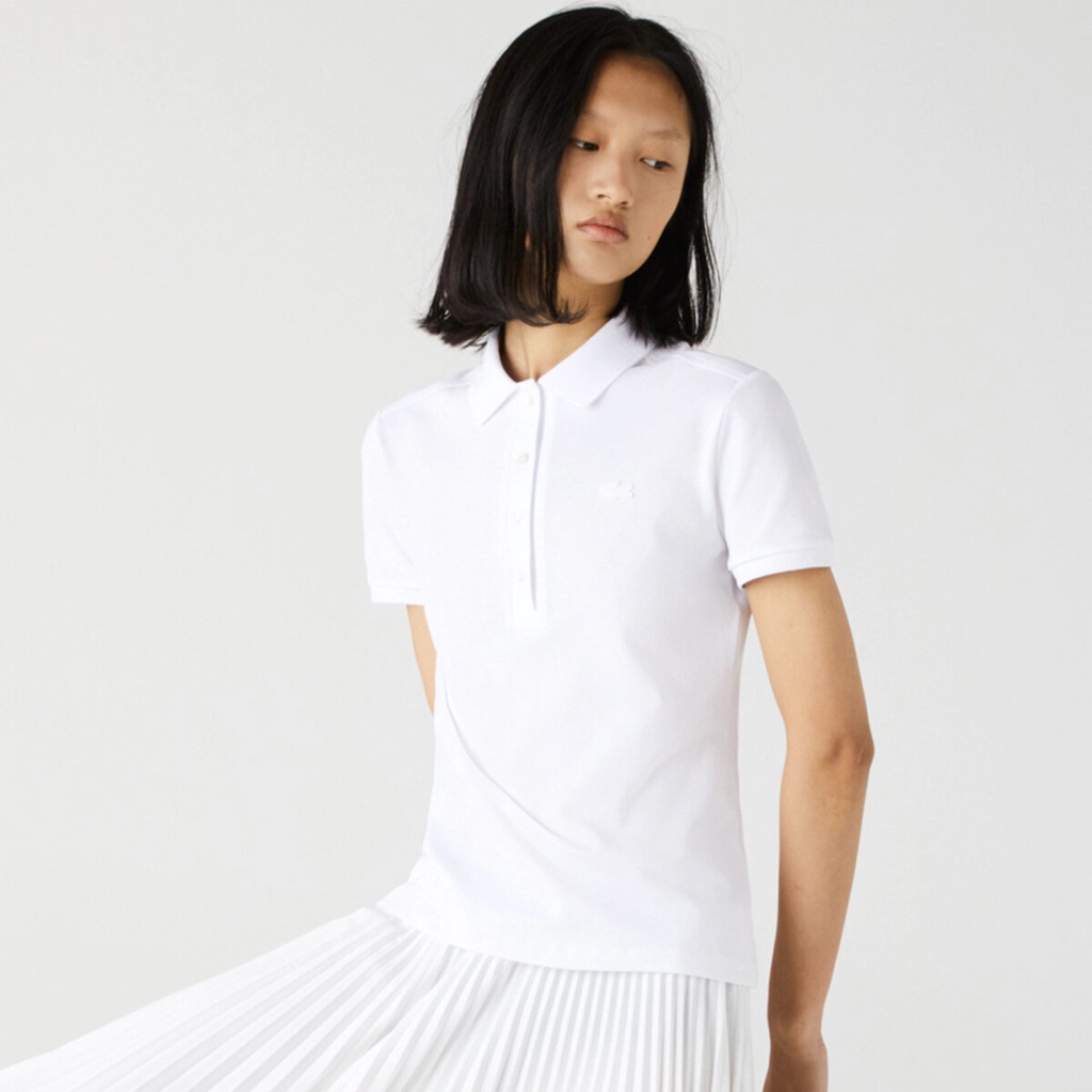 Áo Thun Polo Ngắn Tay Thêu Logo Lacoste Chất Lượng Cao Giản Dị Dễ Phối Đồ Dành Cho Nữ