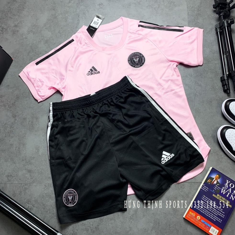 Set Bộ Thể Thao Nam Quần Áo Đá Banh Inter Miami màu Hồng Vải Thái Chuẩn Áo Thi Đấu - Quần Áo Bóng Đá Miami 2021 !