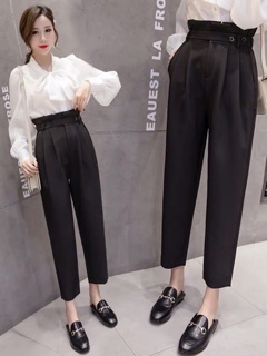 QUẦN BAGGY VẢI CẠP CAO