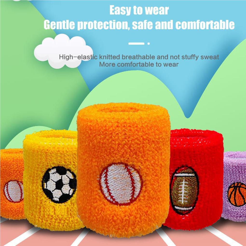 Băng Đeo Cổ Tay 16 PIeces Hỗ Trợ Chơi Bóng Rổ / Bóng Đá Thấm Hút Tốt Đa Năng Cho Bé