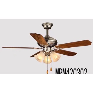 Quạt trần đèn, quạt trần có đèn led 5 cánh DQ 6876 kèm bóng