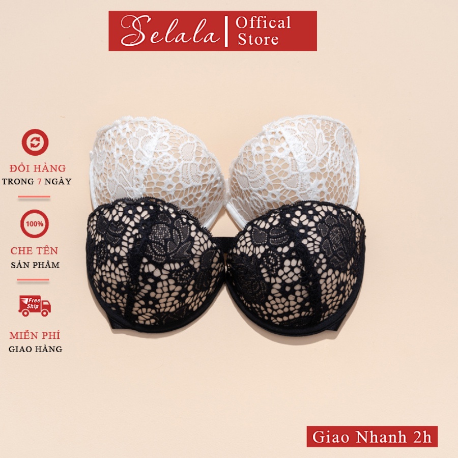 Áo Cúp Ngực Selala Ren Đệm Tim Siêu Nâng Đỡ Tạo Khe AC07 | BigBuy360 - bigbuy360.vn