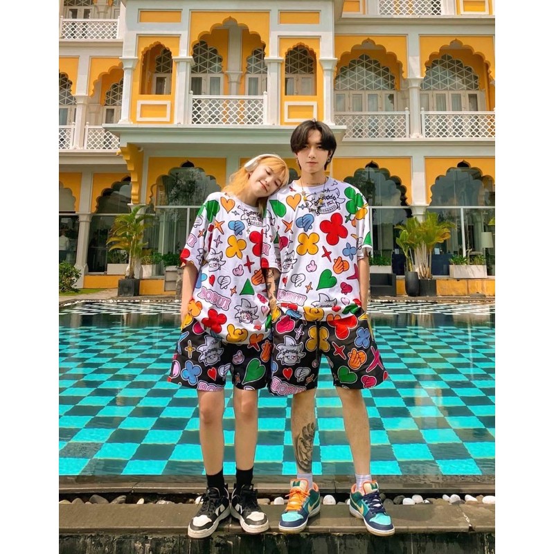 BOBUI BEBIBO OVERPRINTED V2 TEE/ WHITE