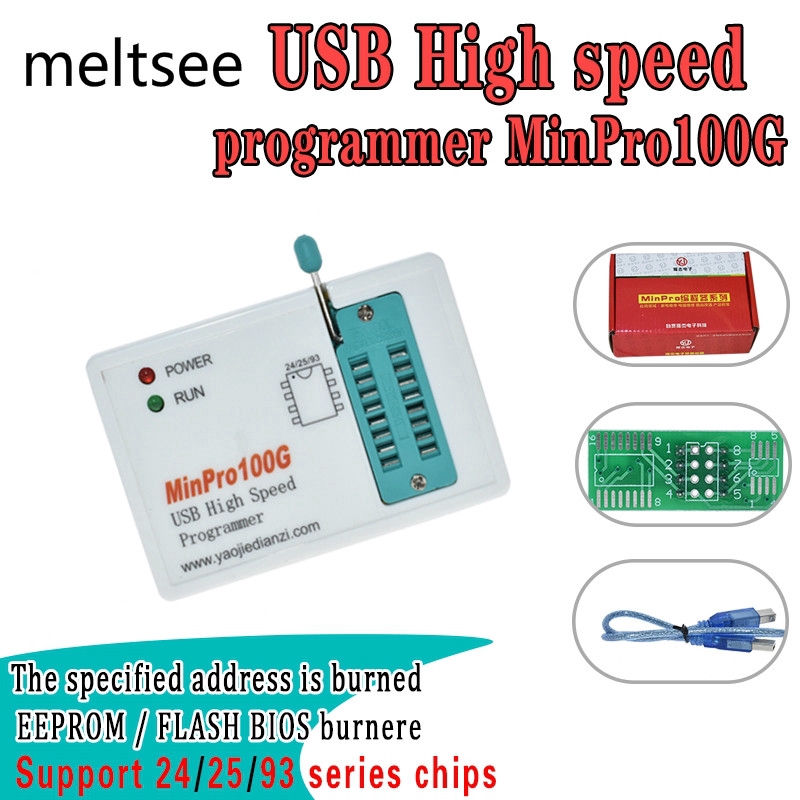 Usb Đọc Thẻ Nhớ Minpro100E Min Pro100G Bios Spi 24/25/95