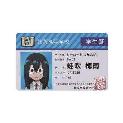 Thẻ ID nhân vật hoạt hình anime My Hero Academia bằng PVC đáng yêu