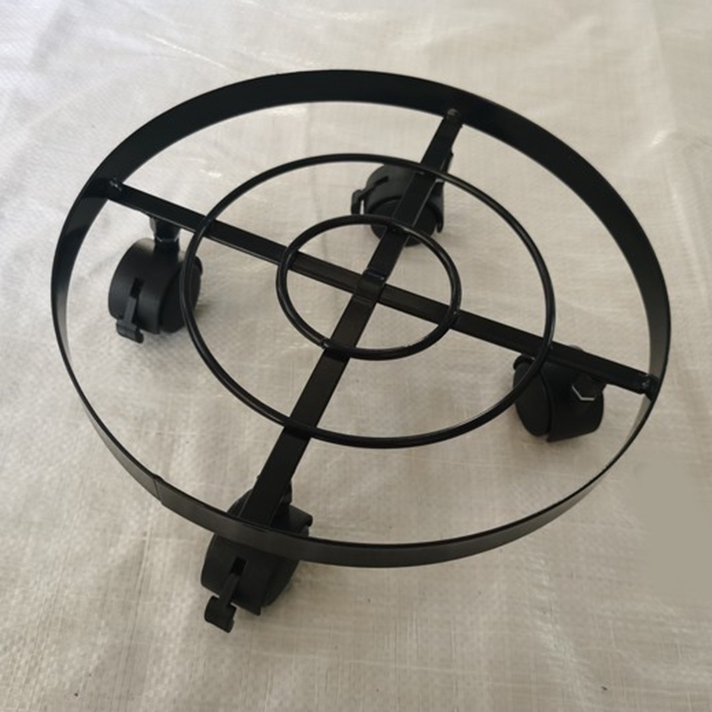 Giá Đỡ Chậu Cây Hình Tròn Có Bánh Xe Đẩy Tiện Lợi Dành Cho Vườn Nhà