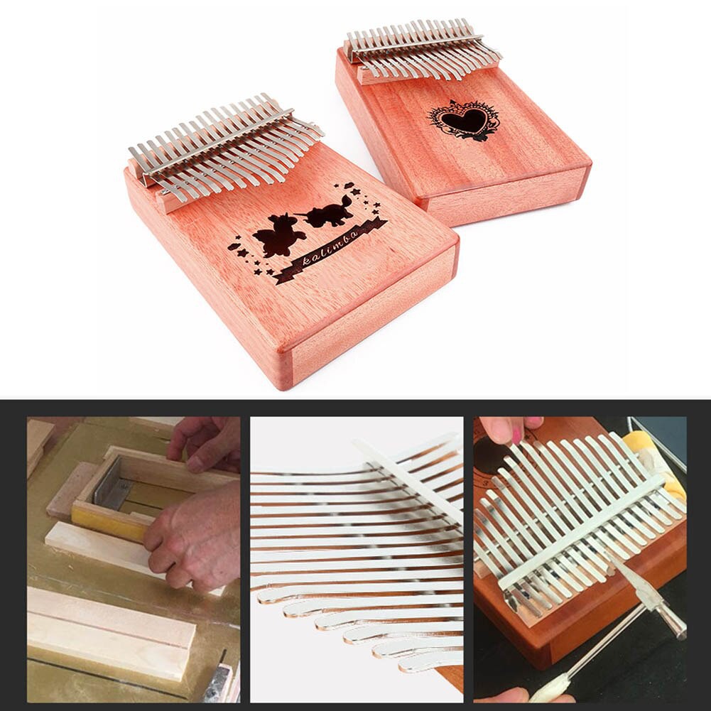 Đàn kalimba 17 phím dạng hộp âm to thump piano -BWS Nhiều mẫu