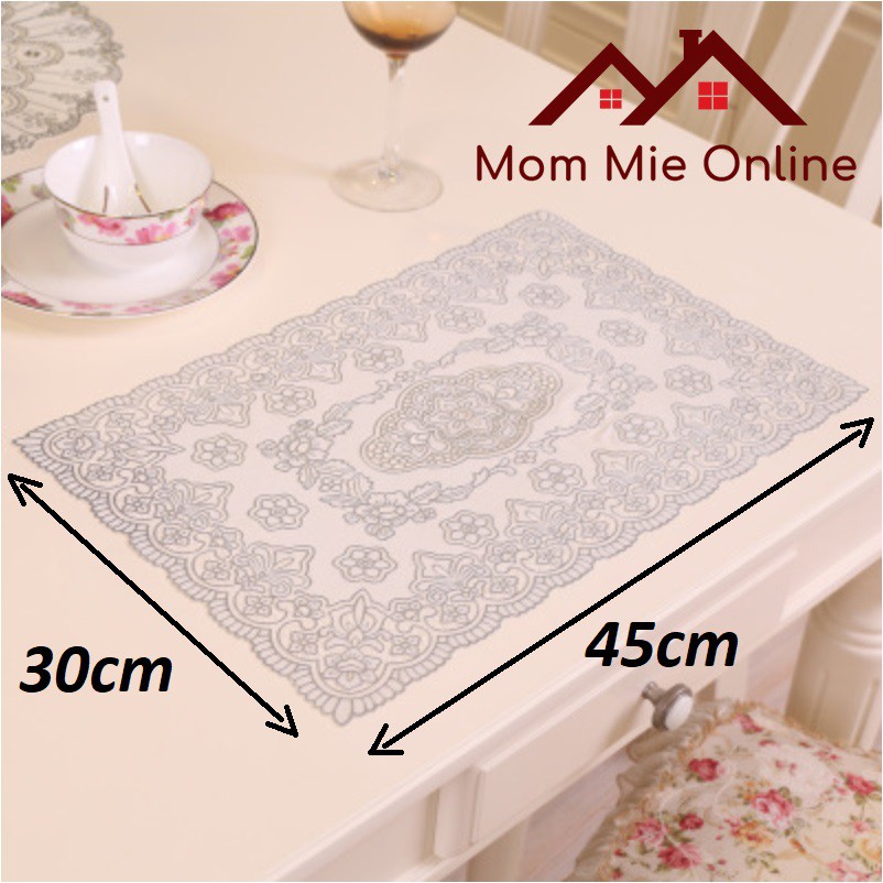 Tấm lót bàn hoa văn dập nổi 30x45cm - A009