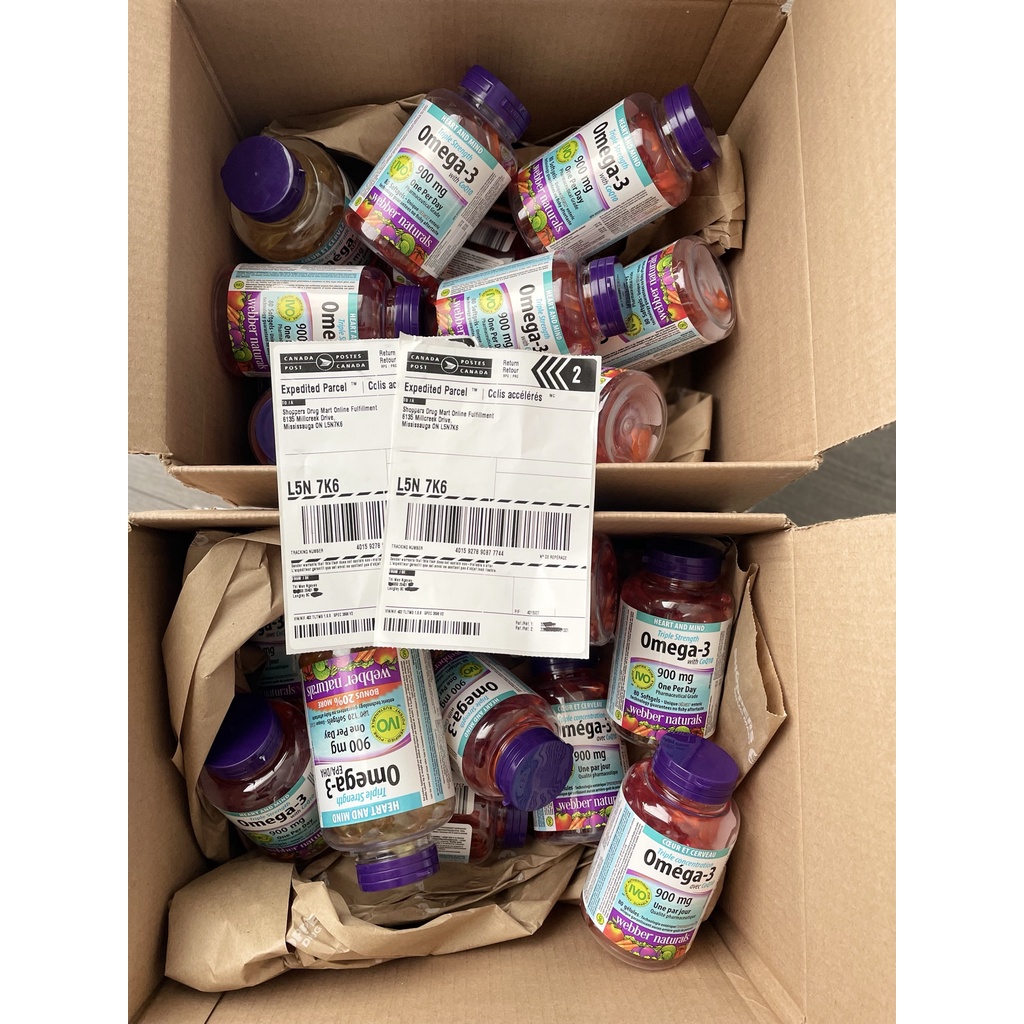 Viên dầu cá Webber Natural omega 3 900mg& CoQ10 80 viên; HSD 2027