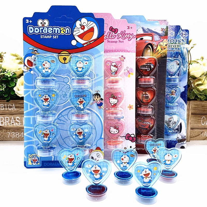 Set 6 con dấu trang trí sổ tay cho bé MH: 9000000355