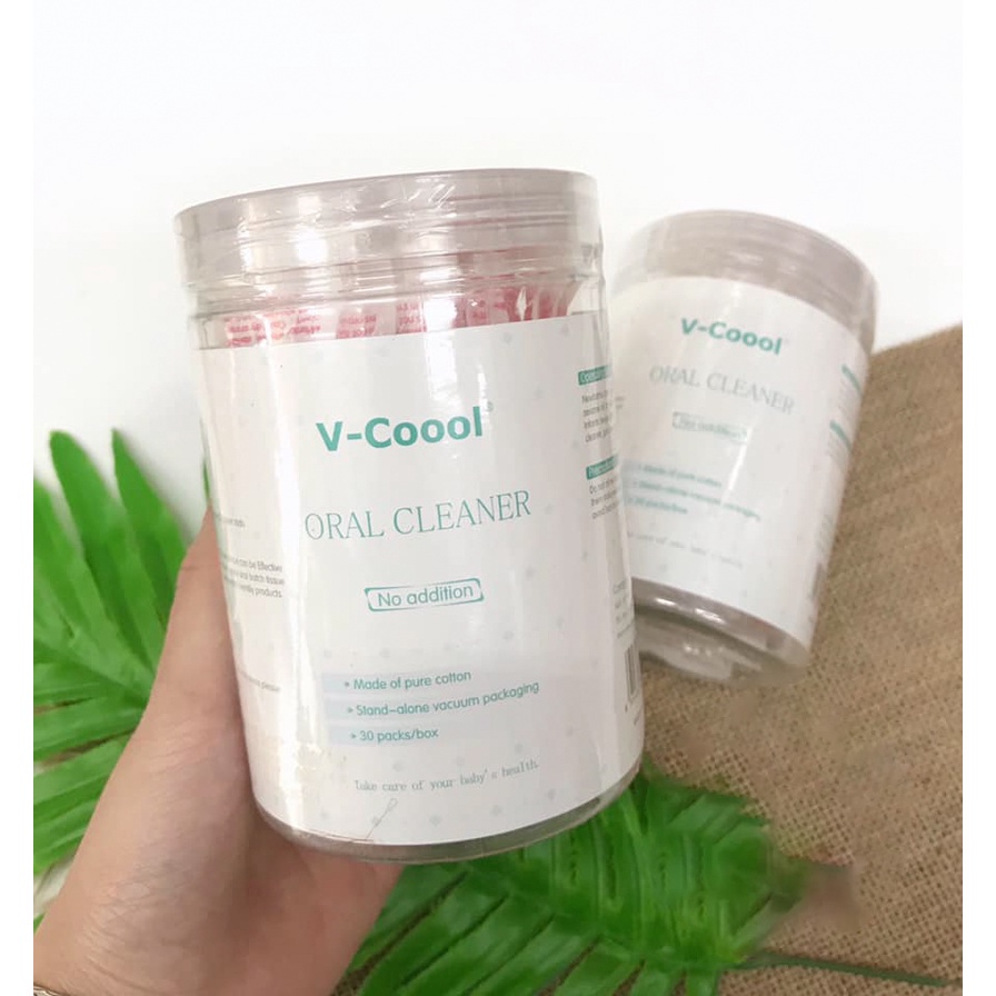 QUE GẠC RƠ LƯỠI VKOOL - Hộp 30 Que An Toàn Và Tiện Dụng Cho Mẹ Và Bé