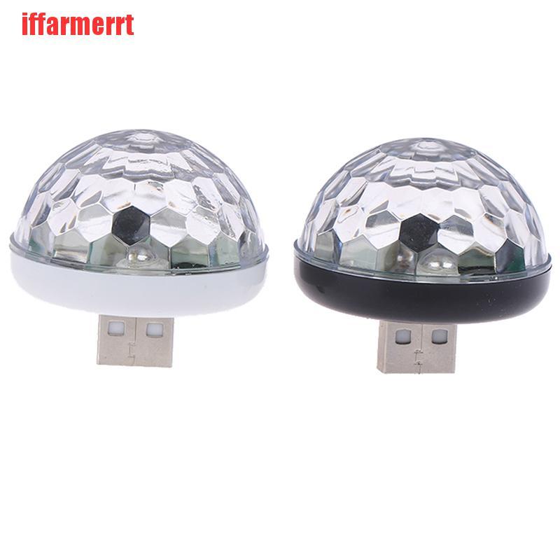 1 Đèn Led Usb Rgb Mini Trang Trí Nội Thất Xe Hơi