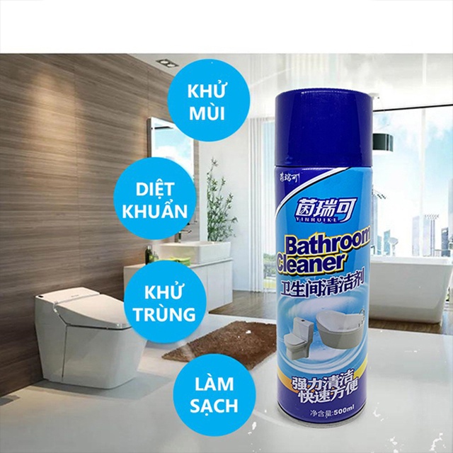 Bình Xịt Tẩy Rửa Vệ Sinh Nhà Tắm Bathroom Cleaner 500ml