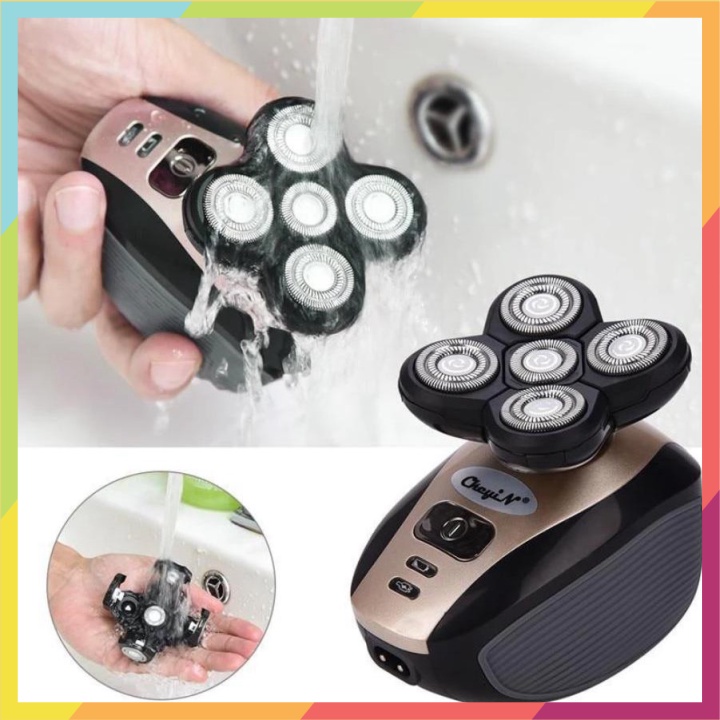 💯 Dụng cụ cạo râu 5 đầu nạp sạc đa năng USMan Premium 4D Electric Shaver  - Euro Outlet