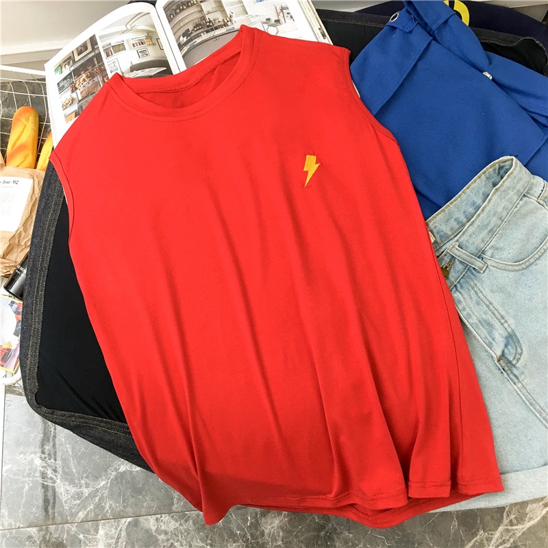 Áo Croptop sát nách hoạ tiết thêu thiết kế dáng rộng thoải mái