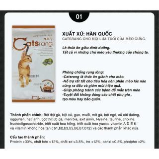 Thức ăn hạt cho mèo mọi lứa tuổi Catsrang 2kg