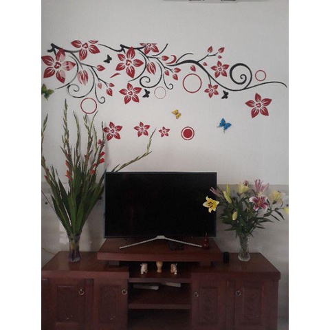 Bộ Full 2 Góc Như Ảnh - Tranh dán tường mica 3d decor khổ lớn trang trí tường phòng khách, ngủ Nhiều Size - EPeBen