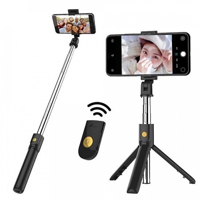 [Mã ELFLASH5 giảm 20K đơn 50K] Gậy Chụp Ảnh Tự Sướng Bluetooth 3 Chân Đa Năng – Tripod K07 – Chụp Hình Selfie