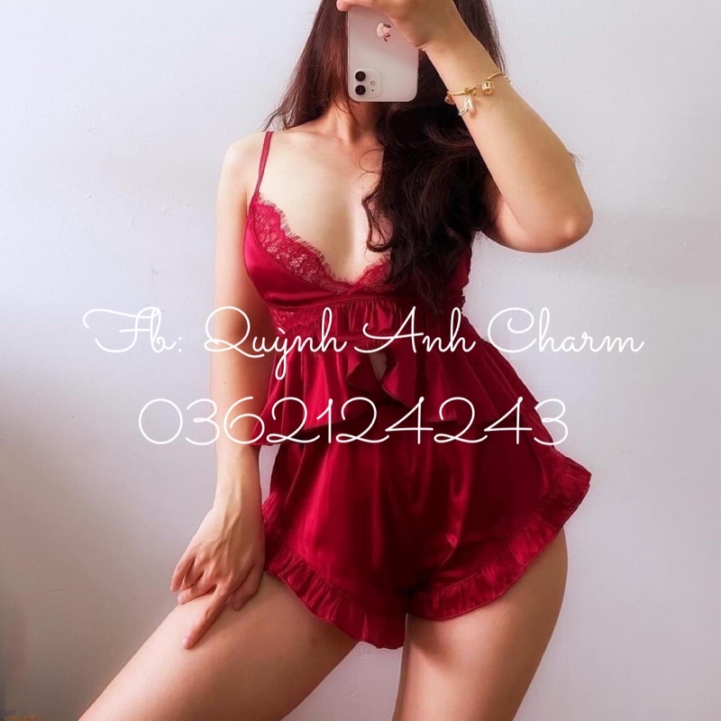 BÁN SỈ _ FREESHIP_Bộ đồ ngủ sexy quần đùi áo croptop hai dây gợi cảm hàng Quảng Châu cao cấp SP066