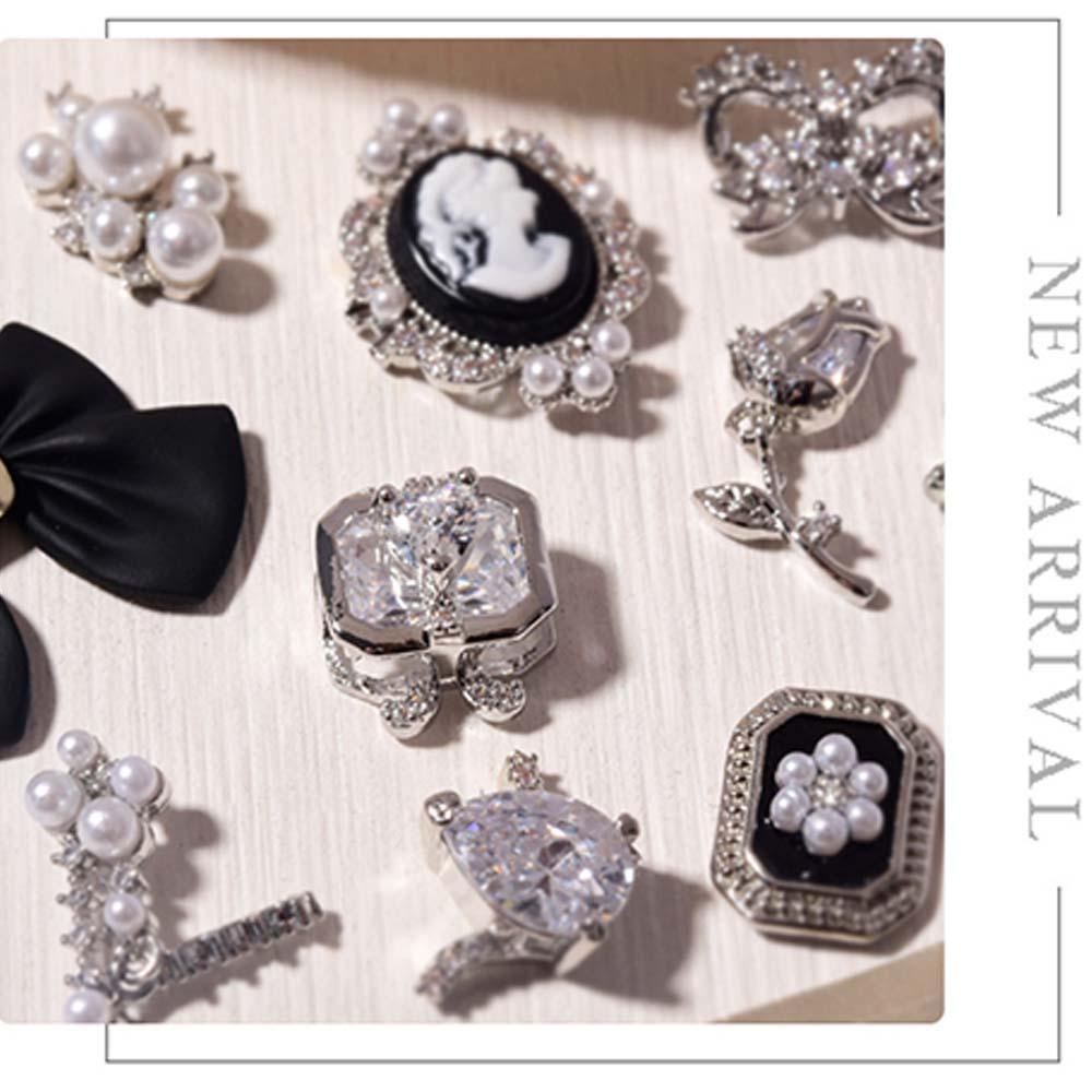 Phụ Kiện Trang Trí Móng Tay 3D DIY Hình Hoa Xinh Xắn