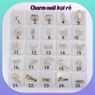 Charm nail đính móng tay cao cấp,charm thỏ đá nail móng tay