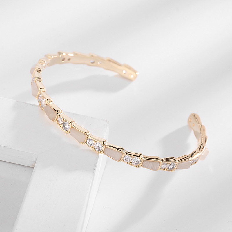 Vòng tay Gucci Serpenti Viper Rose Gold -Vòng tay nữ cao cấp Full box, túi xách