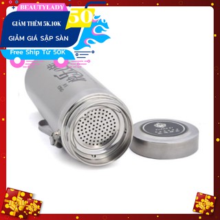Bình Giữ Nhiệt 850ml Inox 304 Có Khay Lọc Trà
