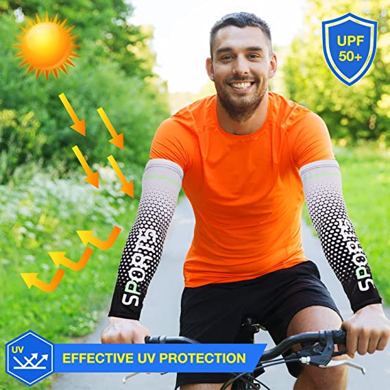 Găng Cánh Tay Chống Nắng / Tia UV Bằng Lụa Lạnh Co Giãn Thoáng Khí Thân Thiện Với Da Thời Trang Unisex