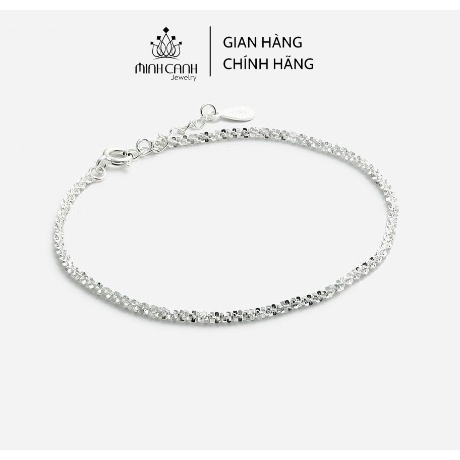 [Mã BMLTM50 giảm đến 50K] Lắc Tay Bạc Dây Tròn Xoắn Dây Xù - Minh Canh Jewelry