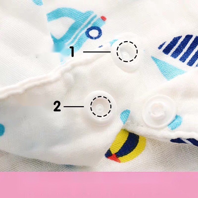 Khăn yếm tam giác cho bé yếm xô hoa hàng Việt Nam xuất Nhật loại đẹp mềm mịn cao cấp có cúc bấm Homedy kids