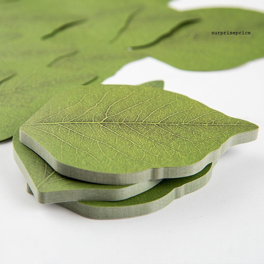 Giấy ghi chú thiết kế hình chiếc lá độc đáo dễ thương