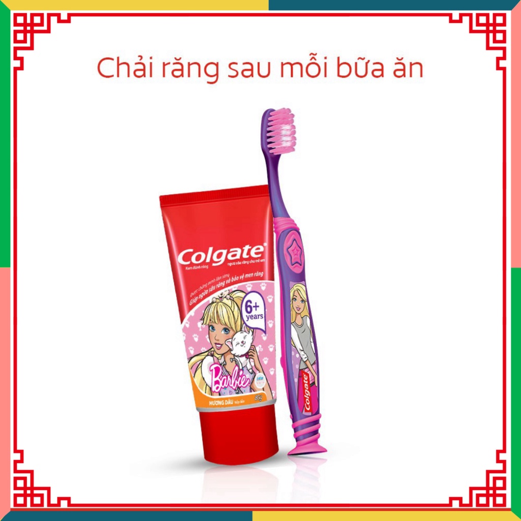 Bàn chải Colgate Barbie cho trẻ em