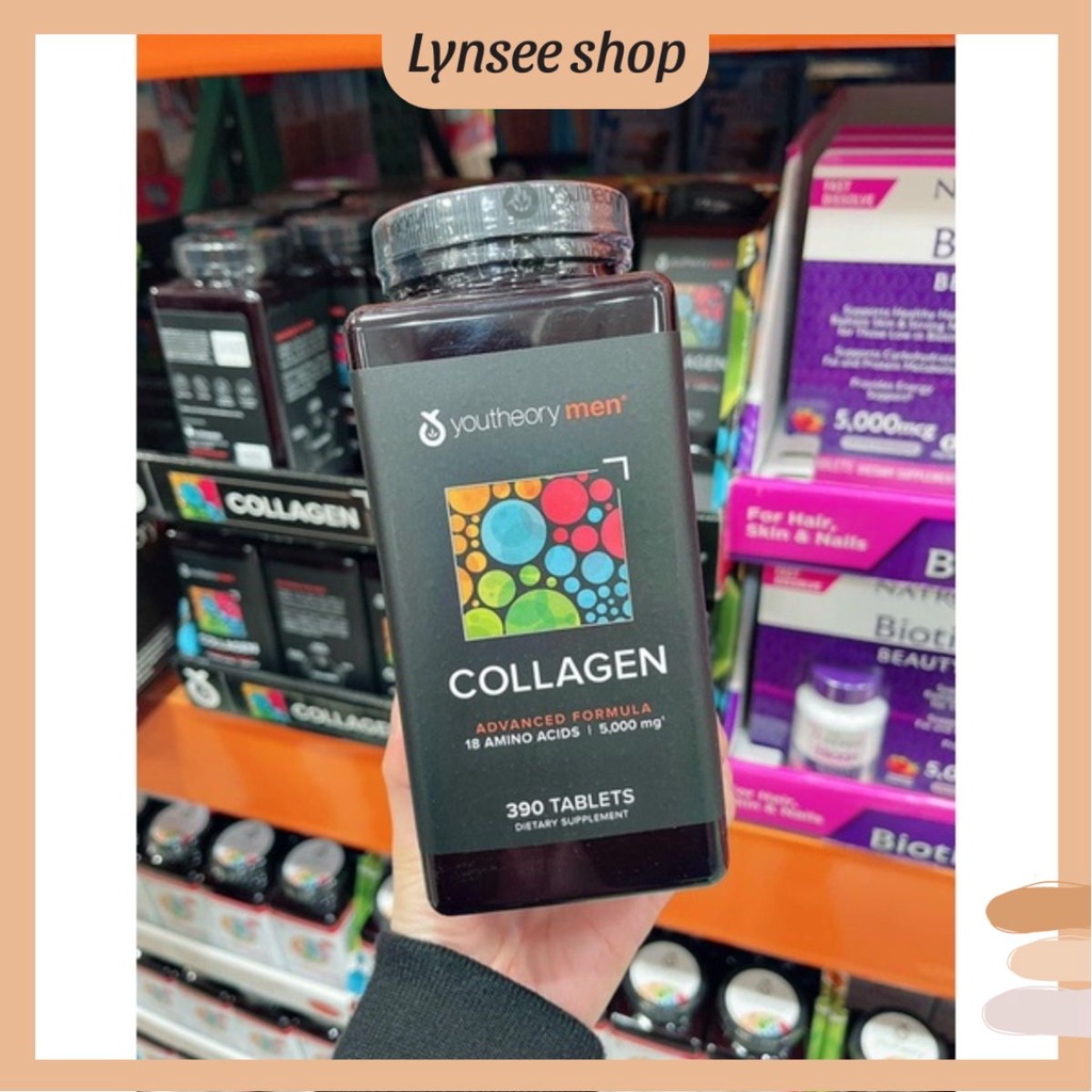 Viên uống collagen dành cho nam Youtheory Men's - Lynsee Shop