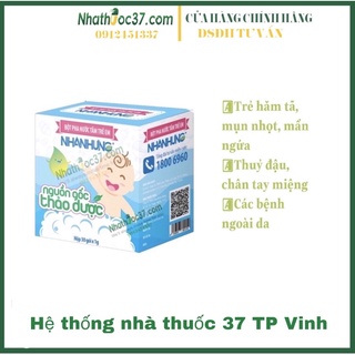 Bột pha nước tắm trẻ em Nhân hưng - Kháng khuẩn, sạch da, an toàn