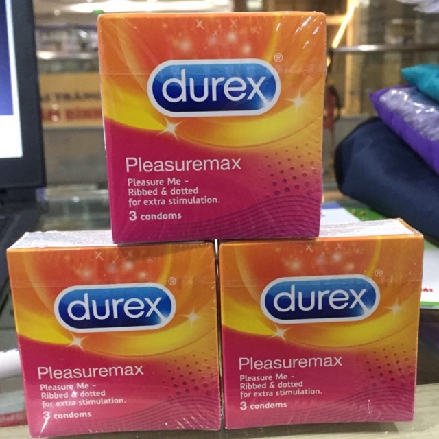 Chính hãng 100% Bao cao su Durex pleasuremax có gai, gân, phát sáng