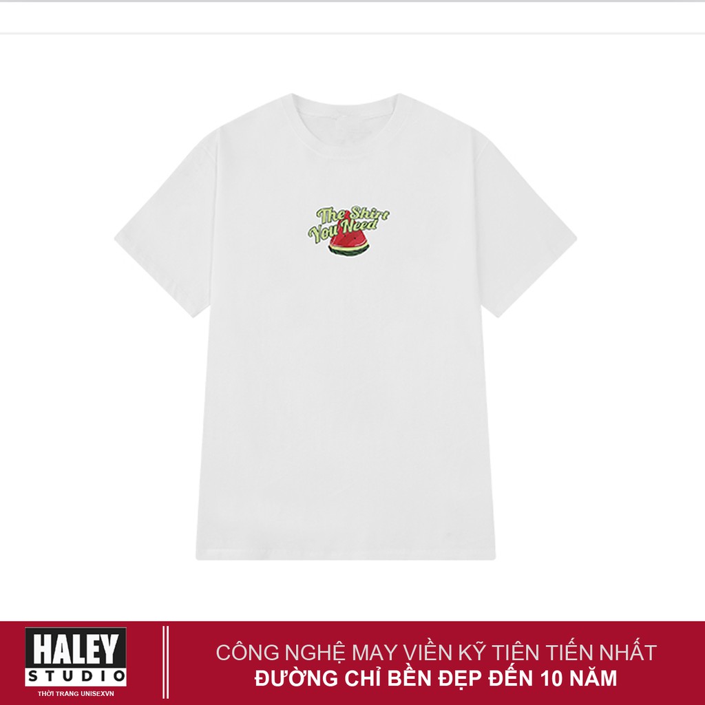 Áo Thun Water melon Tuns Unisex HALEY Form Rộng Nam Nữ tay lỡ Basic cao cấp chất cotton 100% phông siêu mát TN469