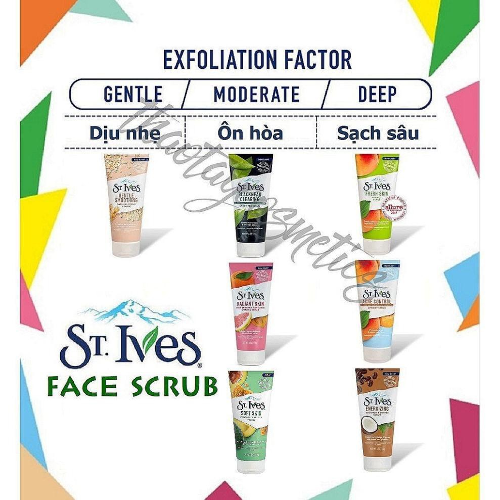 [CHÍNH HÃNG]Tẩy tế bào chết St.Ives Face Scrub dạng hạt của Mỹ chính hãng | BigBuy360 - bigbuy360.vn