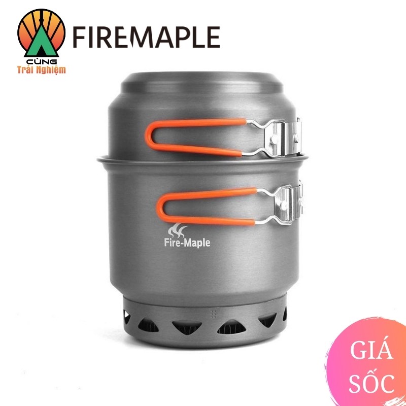 [CHÍNH HÃNG] COMBO Nồi Nấu Ăn 2 Trong 1 Fire Maple FMC-218 Gọn Nhẹ Chuyên Dụng Cho Du Lịch, Dã Ngoại Cắm Trại