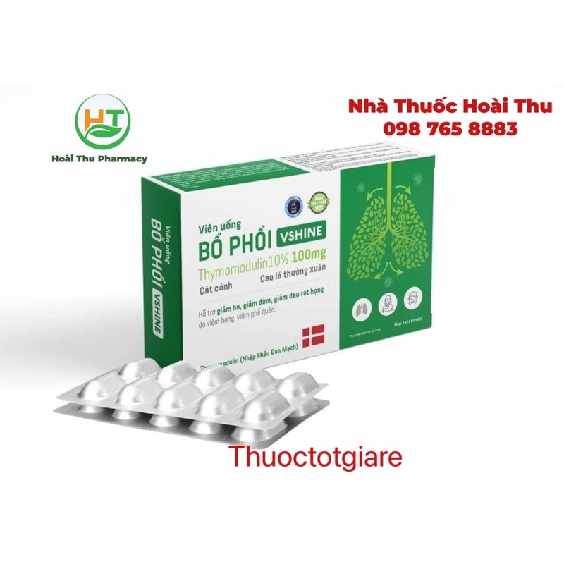 Viên Uống BỔ PHỔI Vshine - Hỗ trợ tăng đề kháng đường hô hấp