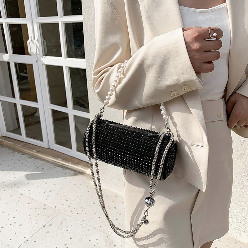 Thời Trang Giá Rẻ Túi Da Đeo Chéo Hộp Vuông Dây Xích Túi Xách Nữ Đẹp Hàn Quốc