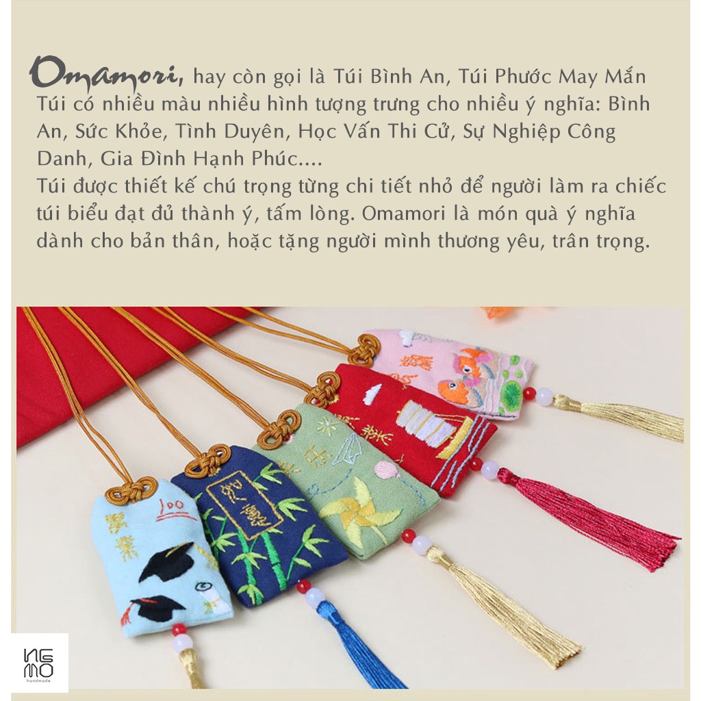 Bộ Kit/ Diy Tự Làm Túi Ước Nguyện Omamori Nemo Handmade - BKOMPT