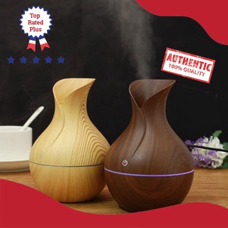 Big sale máy xông tinh dầu phun sương tạo độ ẩm tulip - máy khuếch tán tinh dầu tulip hình lọ đẹp vân gỗ dumbo store