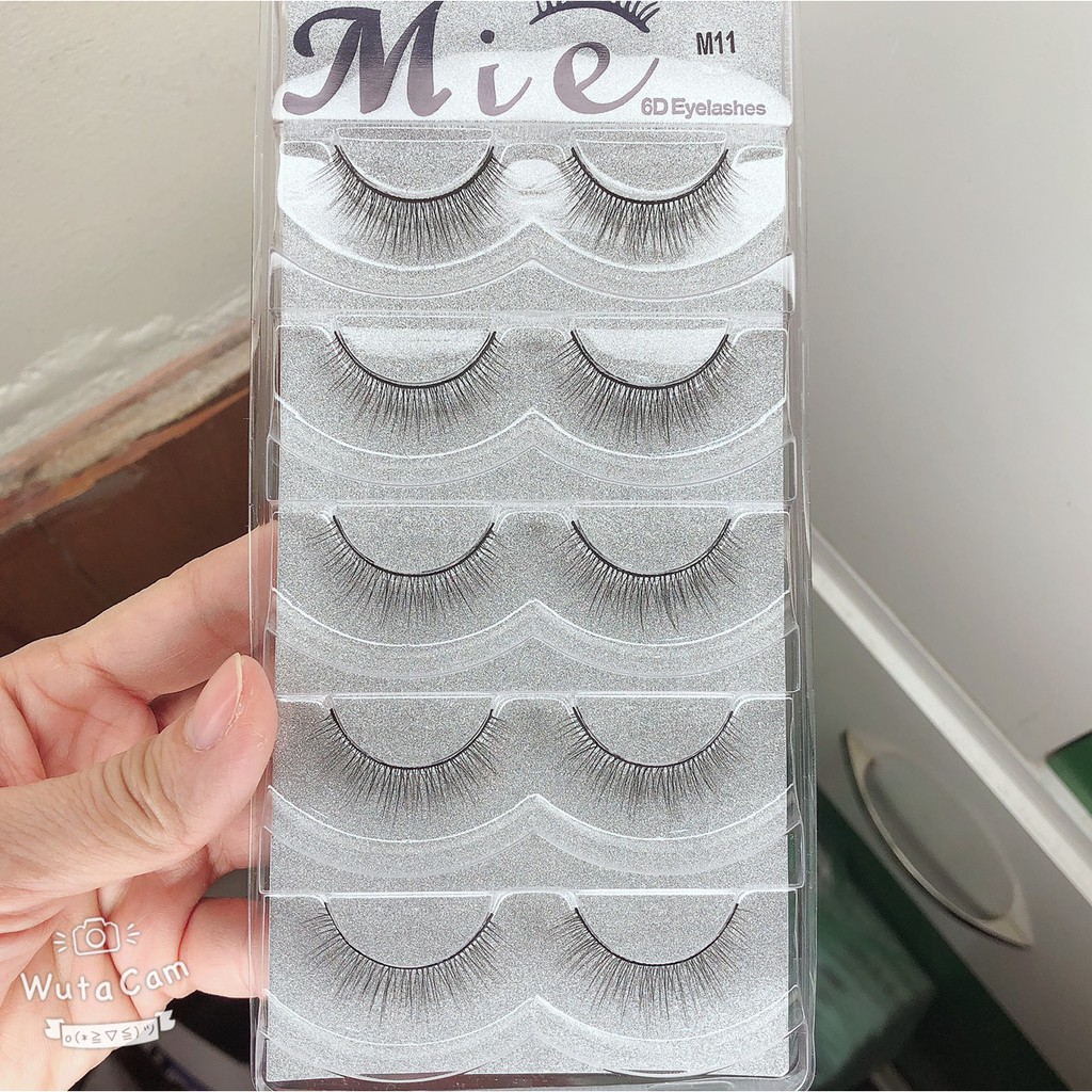 Mi giả tự nhiên Mie 6D 11 5 cặp cao cấp chuyên dùng cho makeup