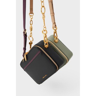 TÚI CHARLES & KEITH - Double Zip Crossbody Bag - CK2-8120008