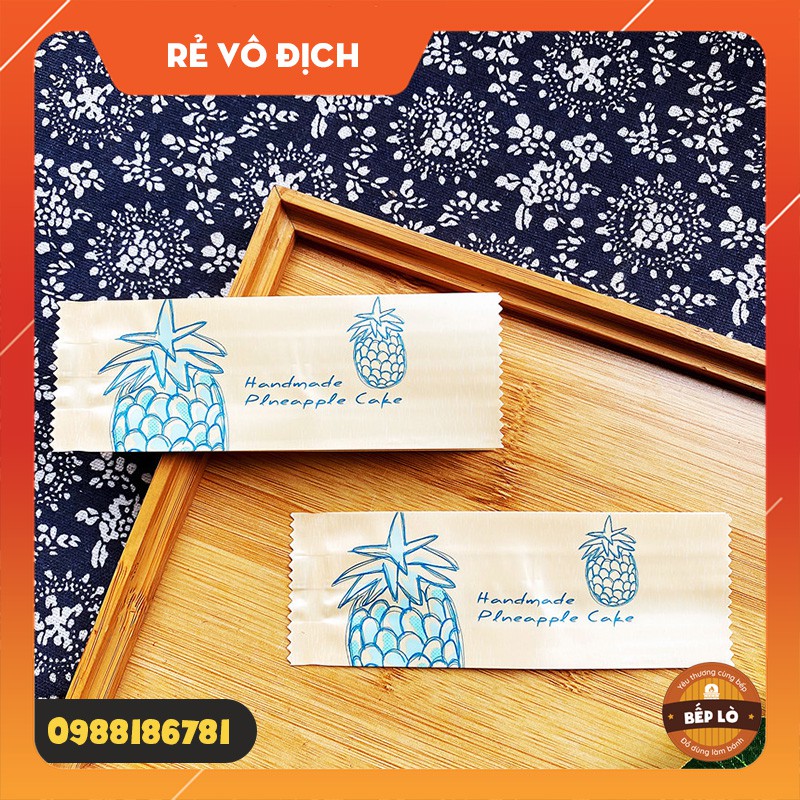 Túi đựng bánh Dứa handmade SANG TRỌNG set 100 túi